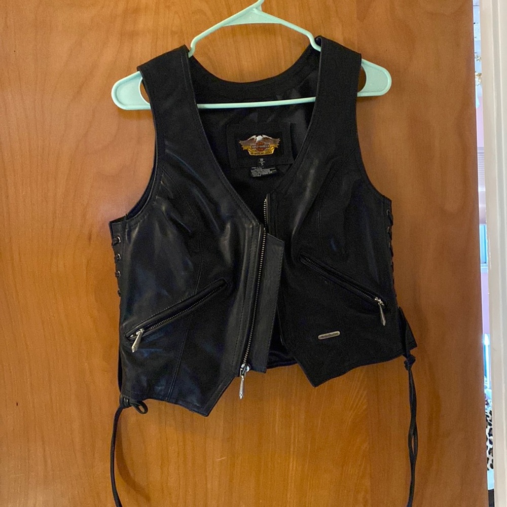 Harley Davidson leather vest